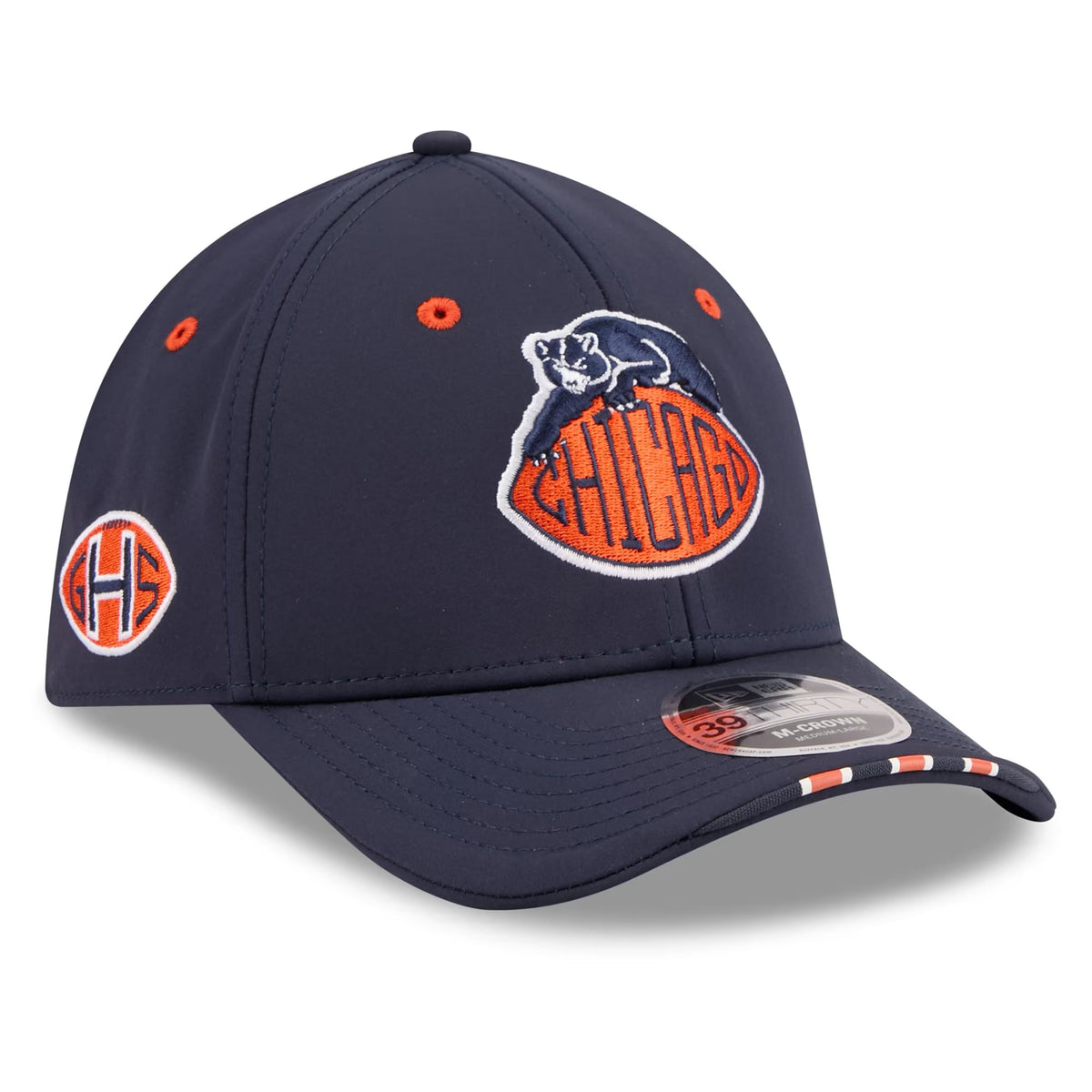 Chicago Bears New Era 2026 Rivalries Sideline Collection 39THIRTY M-Crown Stretch Hat product image 3, provided for visual