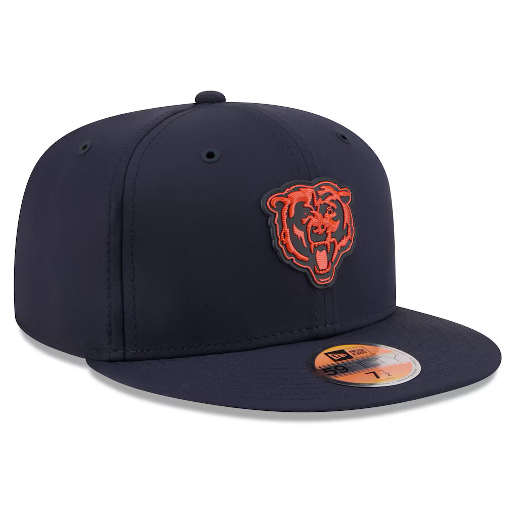 Chicago Bears 2026 NFL Sideline Performance 59FIFTY Navy Fitted Hat product image 3, provided for visual reference and