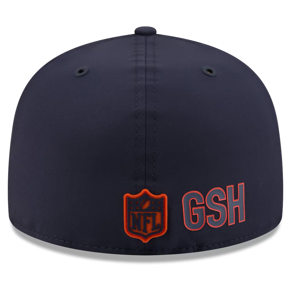 Chicago Bears 2026 NFL Sideline Performance 59FIFTY Navy Fitted Hat product image 4, provided for visual reference and