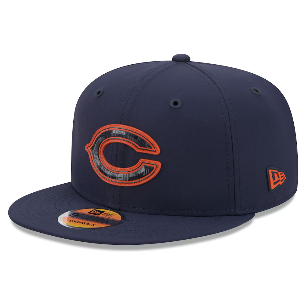 Chicago Bears New Era Navy C Logo 2026 NFL Sideline 9FIFTY Snapback Hat for Men product image 1, provided for visual