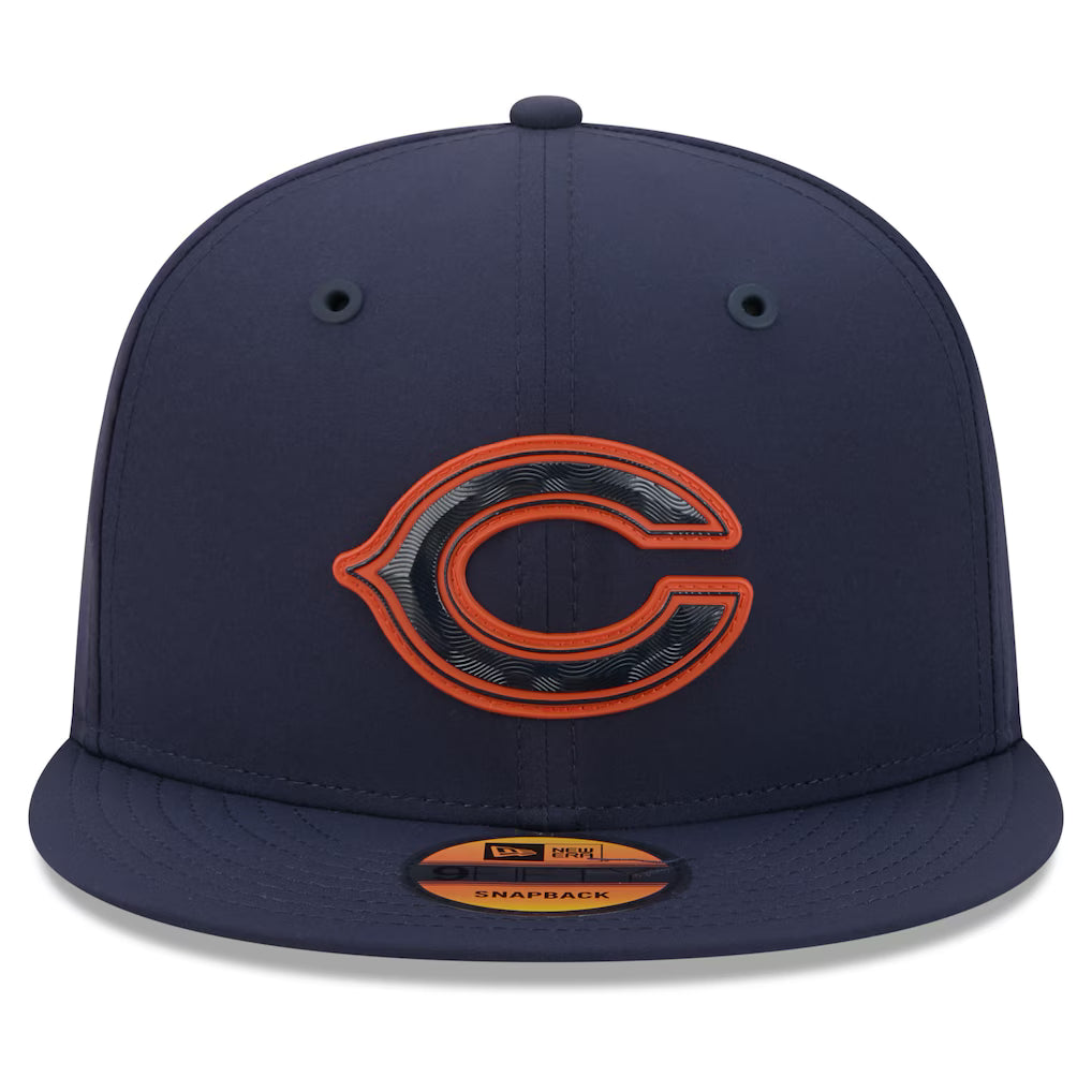 Chicago Bears New Era Navy C Logo 2026 NFL Sideline 9FIFTY Snapback Hat for Men product image 2, provided for visual