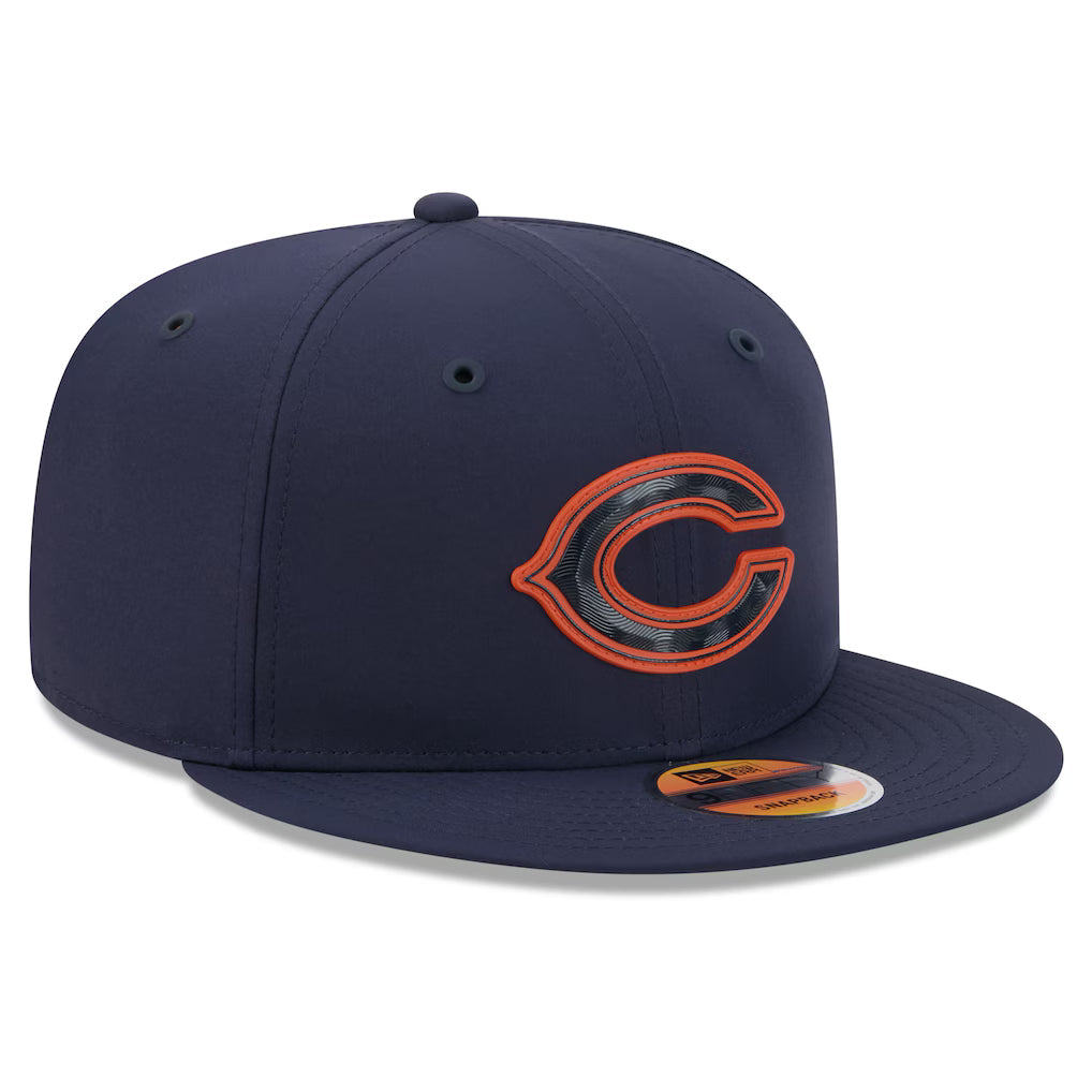 Chicago Bears New Era Navy C Logo 2026 NFL Sideline 9FIFTY Snapback Hat for Men product image 3, provided for visual