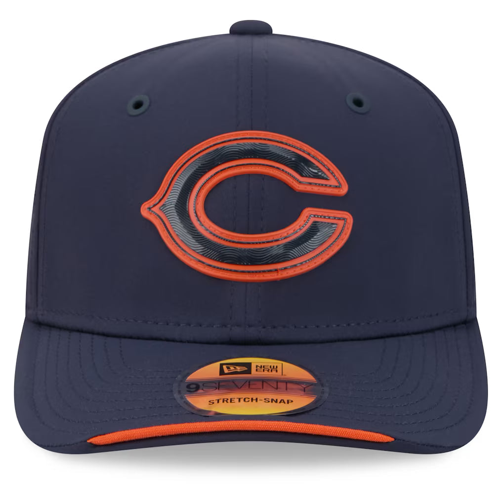 Chicago Bears New Era 2026 NFL Sideline 9SEVENTY Navy 'C logo' Adjustable Hat for Men product image 2, provided for visual