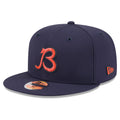 Chicago Bears 2026 NFL Sideline B Logo Performance 59FIFTY Navy Fitted Hat product image 1, provided for visual reference