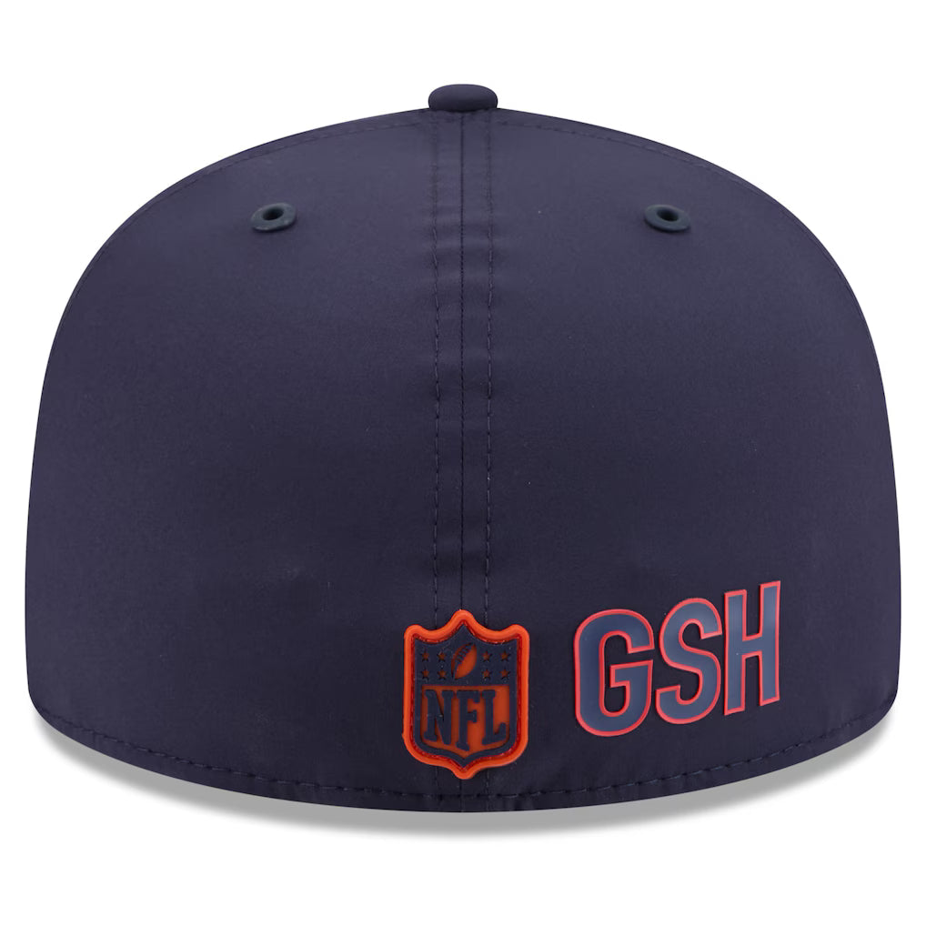 Chicago Bears 2026 NFL Sideline B Logo Performance 59FIFTY Navy Fitted Hat product image 4, provided for visual reference