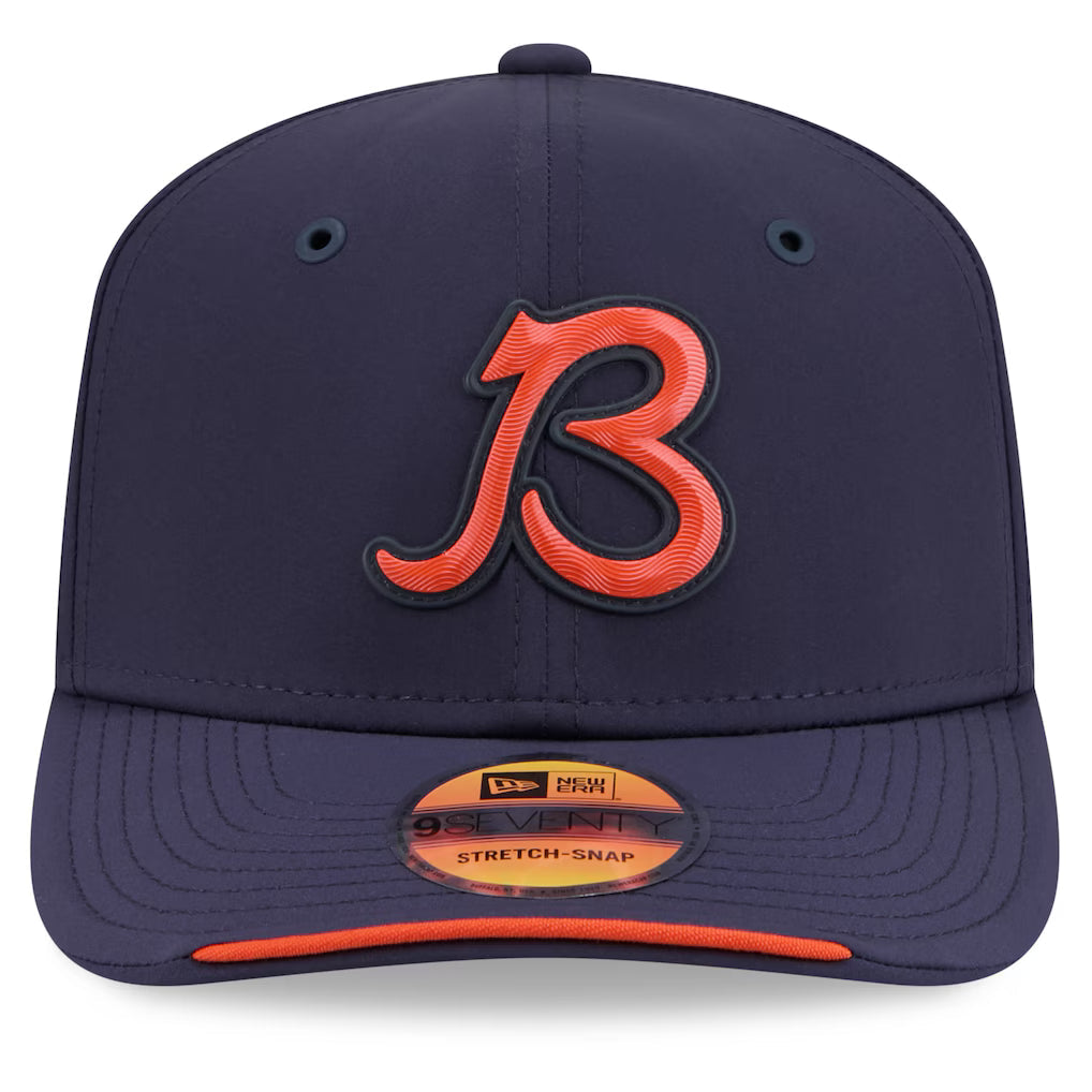Chicago Bears New Era 2026 NFL Sideline 9SEVENTY Navy 'B' Logo Adjustable Hat for Men product image 2, provided for visual