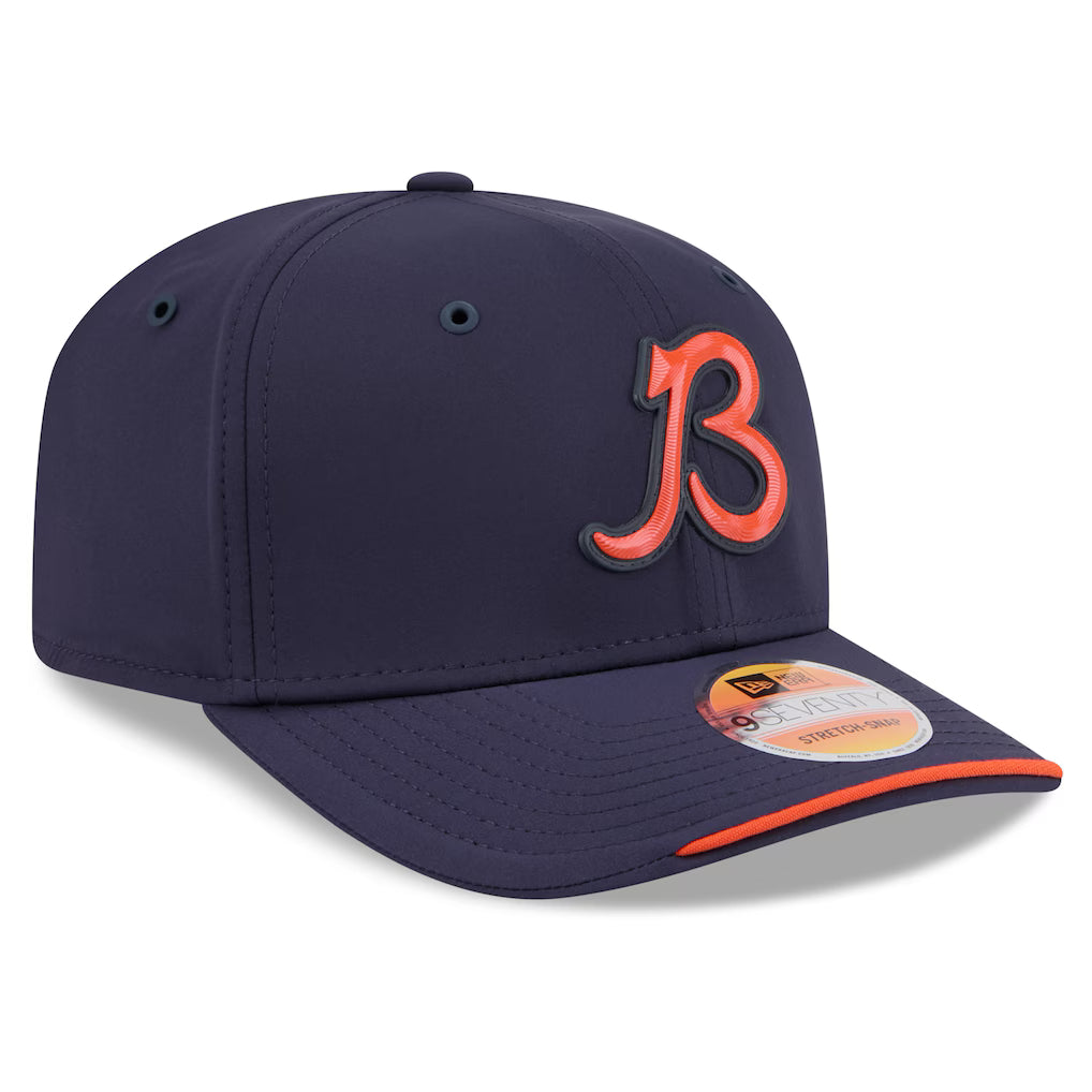 Chicago Bears New Era 2026 NFL Sideline 9SEVENTY Navy 'B' Logo Adjustable Hat for Men product image 3, provided for visual