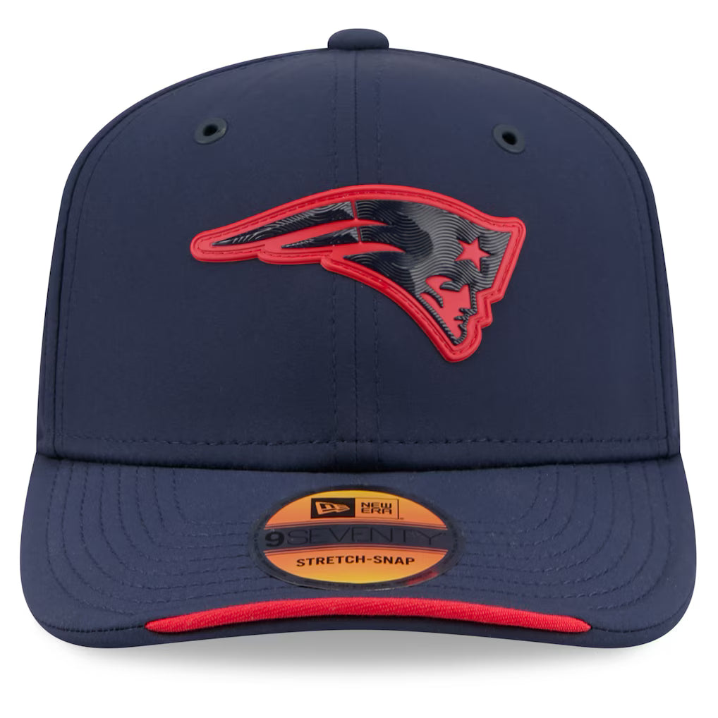 New England Patriots New Era 2026 NFL Sideline 9SEVENTY Navy Adjustable Hat for Men product image 2, provided for visual