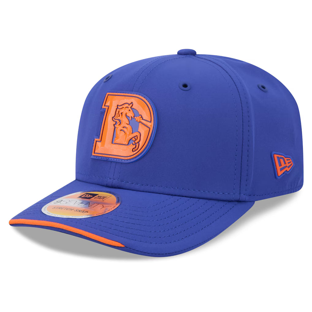 Denver Broncos New Era 2026 NFL Sideline 9SEVENTY Throwback Royal Adjustable Hat for Men product image 1, provided for