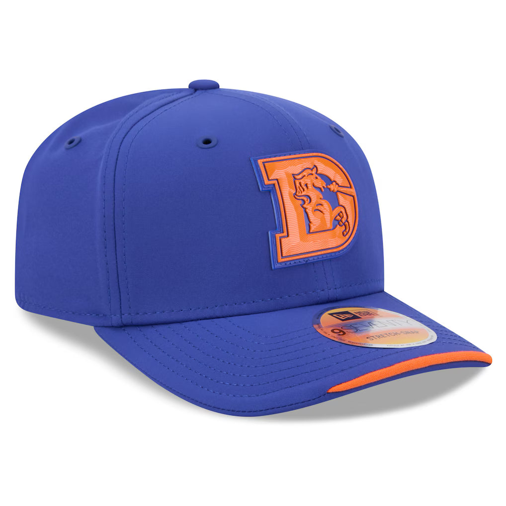 Denver Broncos New Era 2026 NFL Sideline 9SEVENTY Throwback Royal Adjustable Hat for Men product image 3, provided for