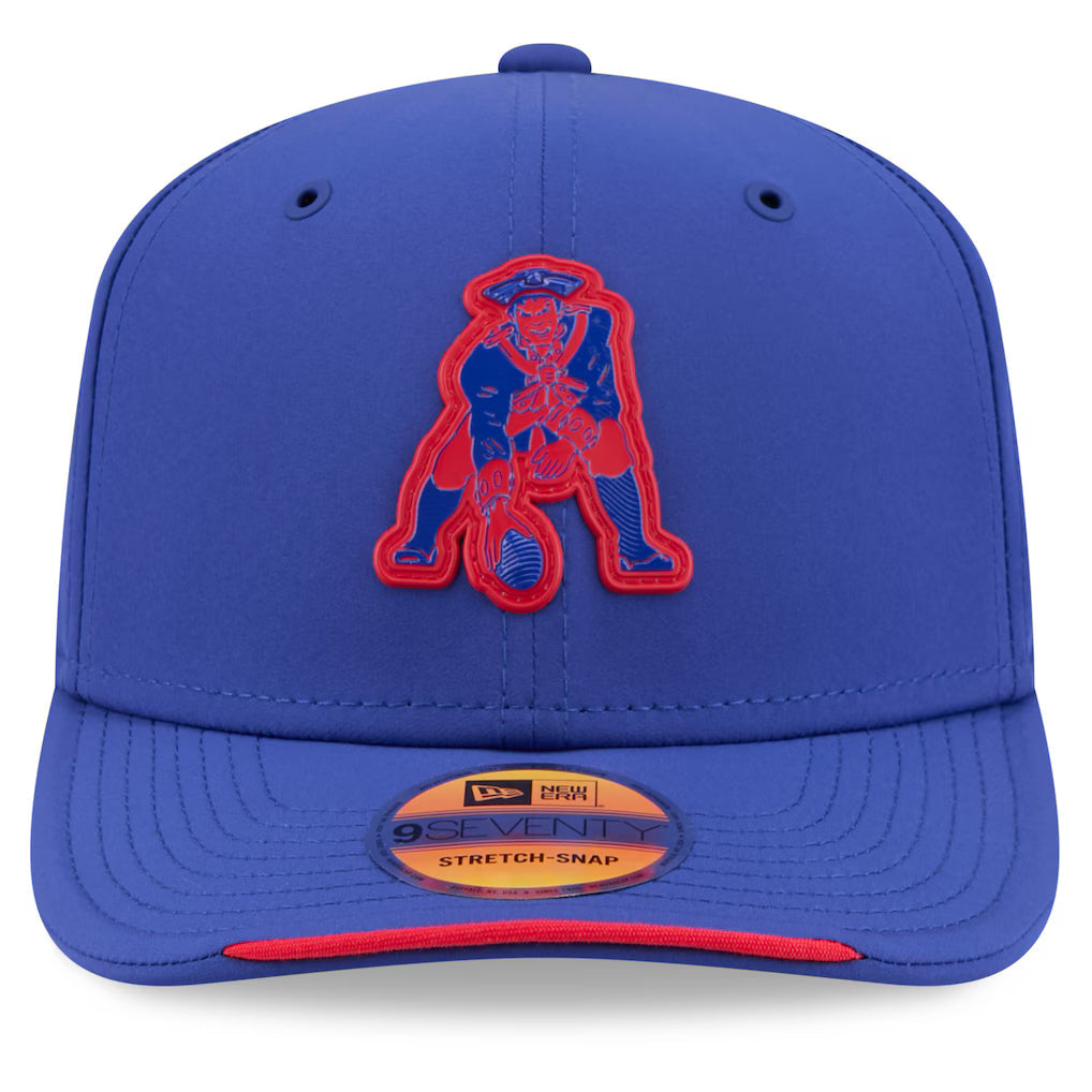 New England Patriots New Era 2026 NFL Sideline 9SEVENTY Throwback Logo Blue Adjustable Hat for Men product image 2, provided
