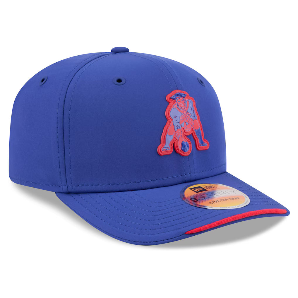 New England Patriots New Era 2026 NFL Sideline 9SEVENTY Throwback Logo Blue Adjustable Hat for Men product image 3, provided