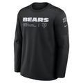 Chicago Bears Nike 2026 Salute to Service Sideline Black Forward Progress Coaches Crewneck Therma-FIT Sweatshirt product
