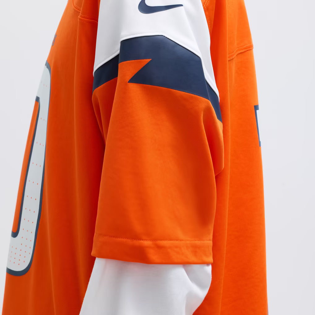 Bo Nix Nike Denver Broncos Game Team Color Jersey for Men product image 4, provided for visual reference and product detail