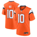 Bo Nix Nike Denver Broncos Game Team Color Jersey for Men product image 1, provided for visual reference and product detail