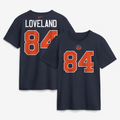 Youth Nike Colston Loveland Chicago Bears 2026 Rivalries Navy Name & Number T-Shirt product image 1, provided for visual