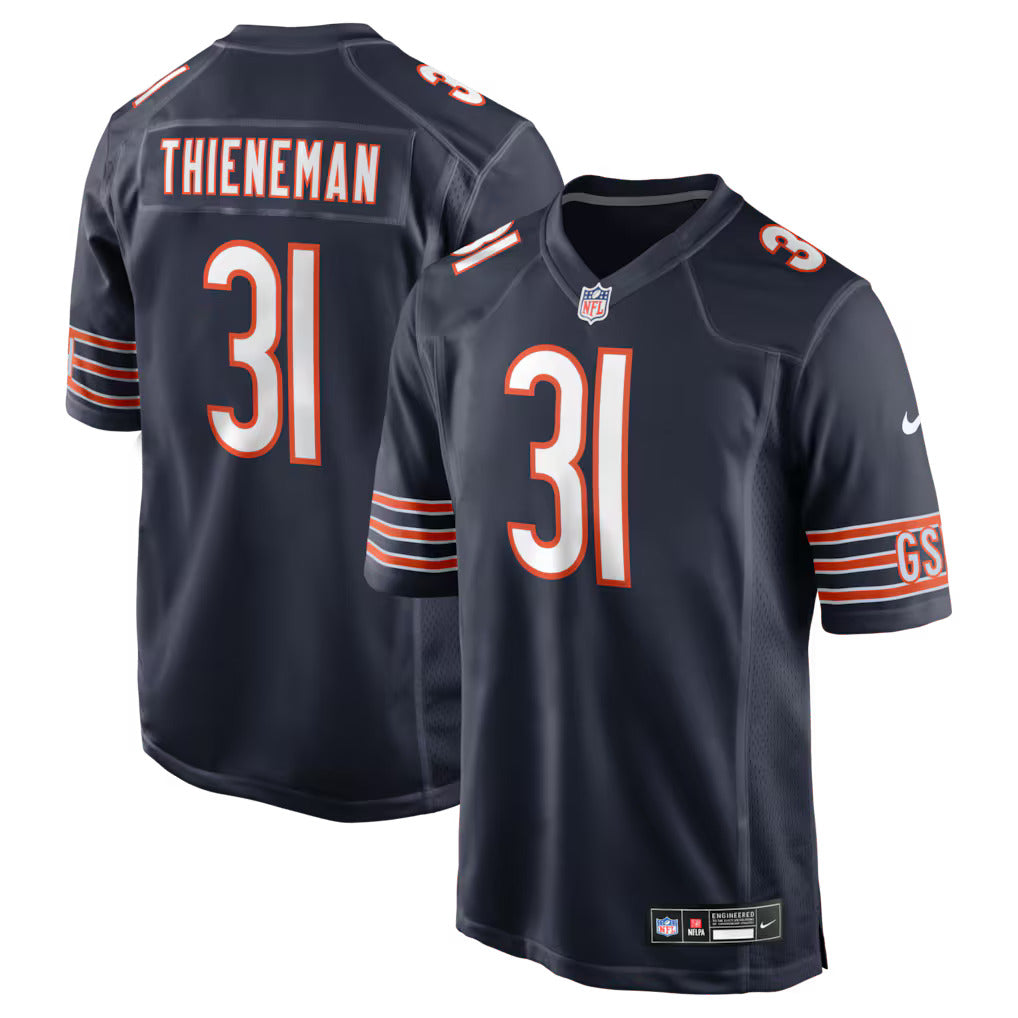 Chicago Bears Rookie Dillon Thieneman Nike Navy Team Color Game Jersey for Men product image 1, provided for visual