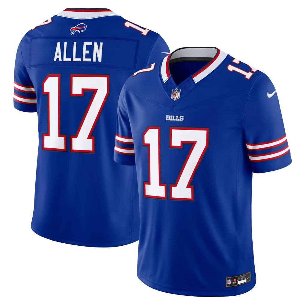 Josh Allen Buffalo Bills Nike Team Vapor F.U.S.E. Stitched Limited Jersey - Royal product image 1, provided for visual