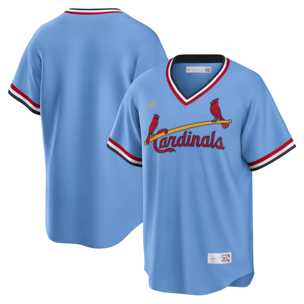 St. Louis Cardinals Nike Light Blue Road Cooperstown Collection Team Jersey for Men product image 1, provided for visual
