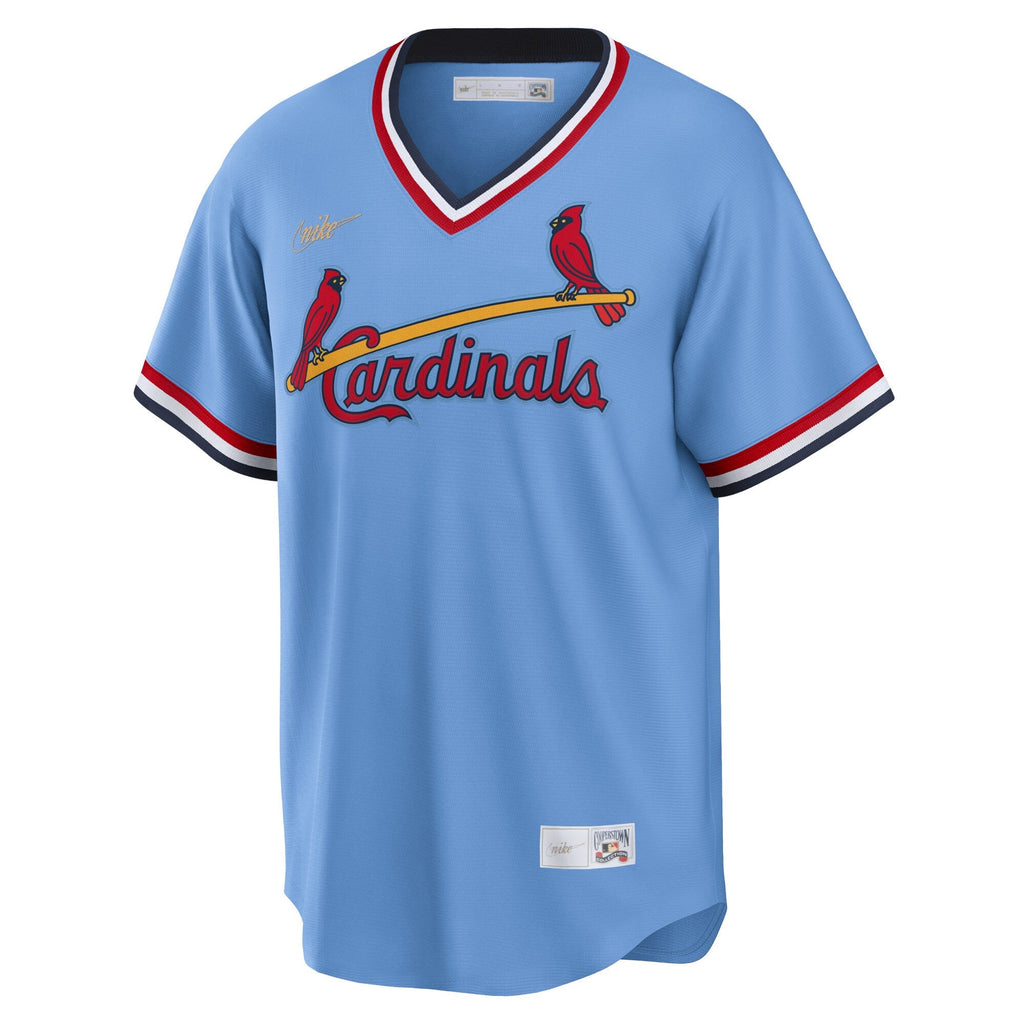 St. Louis Cardinals Nike Light Blue Road Cooperstown Collection Team Jersey for Men product image 2, provided for visual