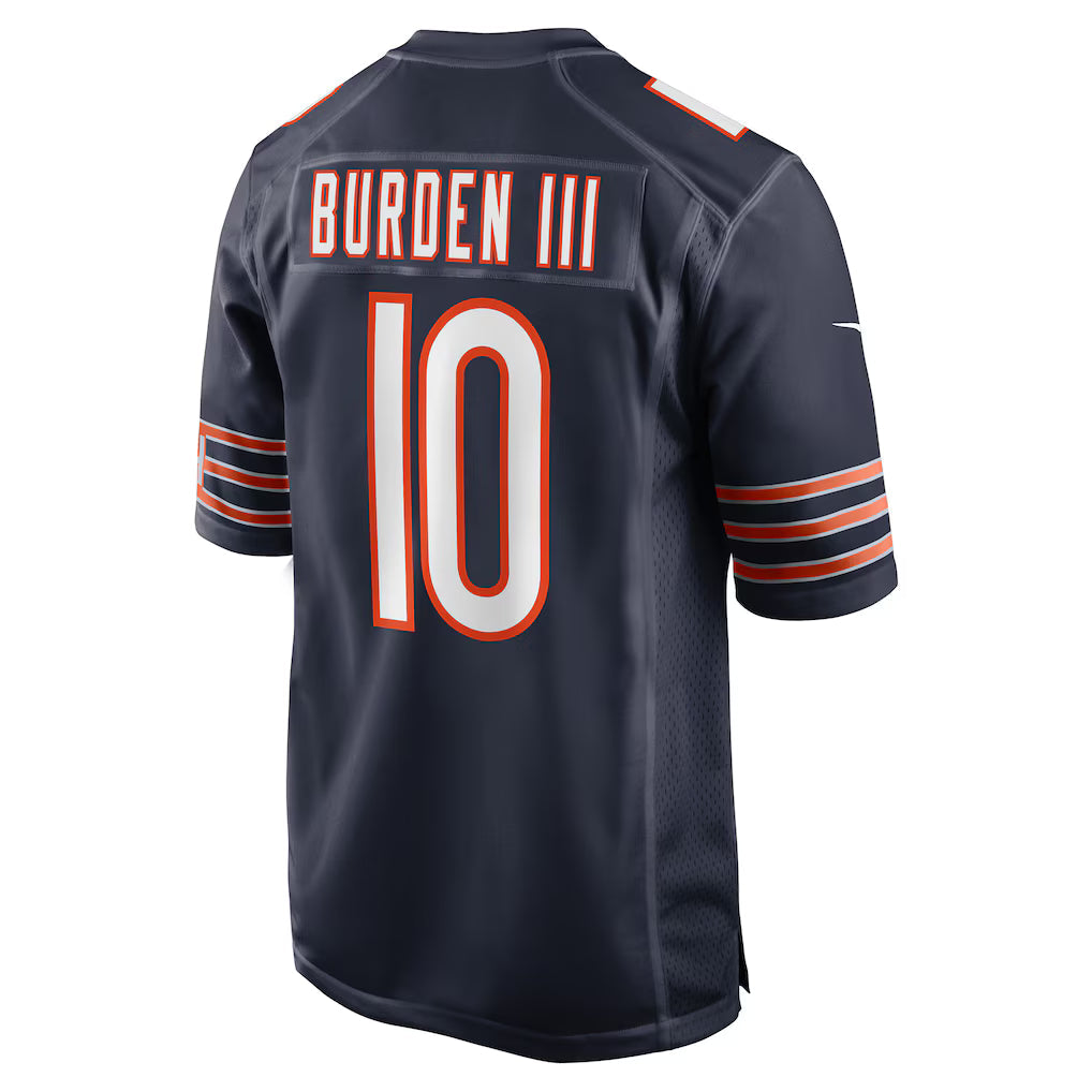 Chicago Bears Luther Burden III Nike Navy Team Color Game Jersey for Men product image 3, provided for visual reference and