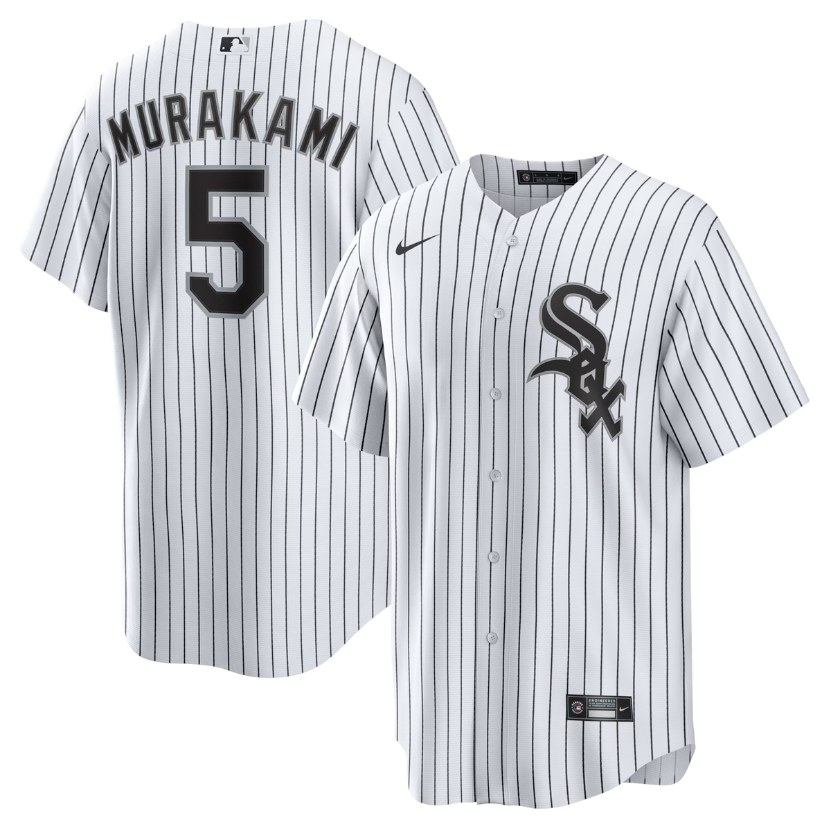 Munetaka Murakami Chicago White Sox NIKE Premium Replica Home Jersey With Pro Tackle Twill Lettering & Front Number for Men