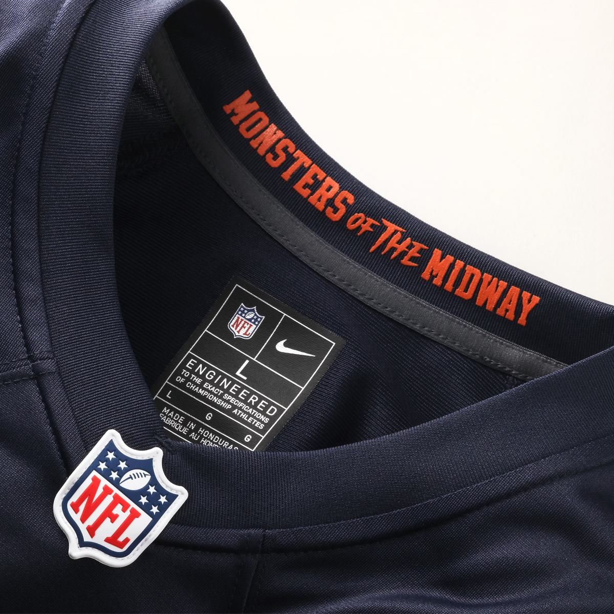 Youth Luther Burden III Chicago Bears Navy 2026 Rivalries Collection Nike Game Jersey product image 6, provided for visual