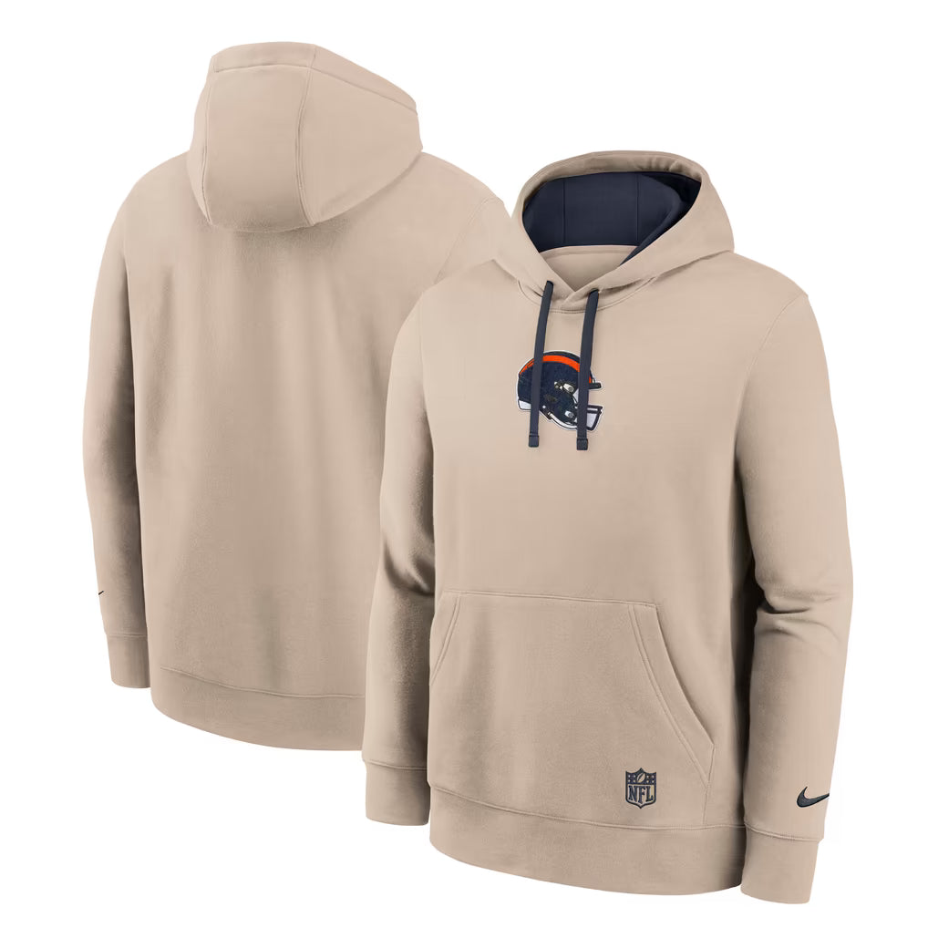 Chicago Bears Nike Sand Drop The Ball Rewind Club Hoodie for Men product image 1, provided for visual reference and product