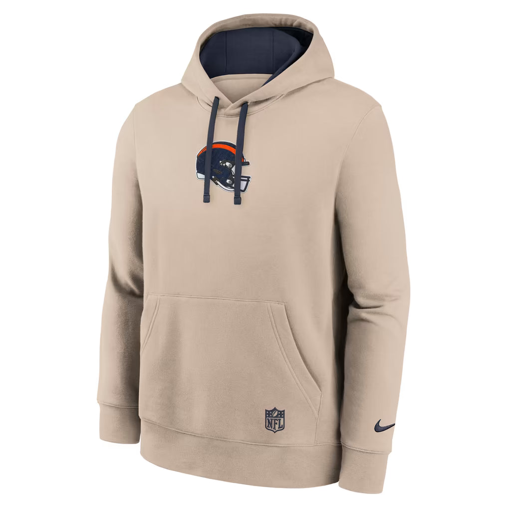 Chicago Bears Nike Sand Drop The Ball Rewind Club Hoodie for Men product image 2, provided for visual reference and product