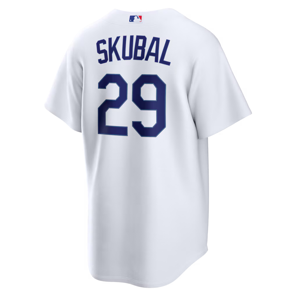 Tarik Skubal Los Angeles Dodgers Nike White Home Replica Team Jersey for Men product image 2, provided for visual reference