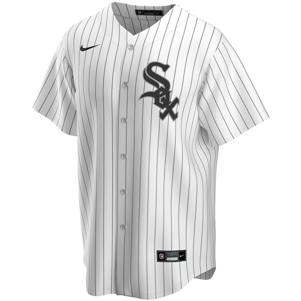 NIKE Men Davis Martin Chicago White Sox White Home Replica Jersey With Premium Twill Lettering product image 2, provided for