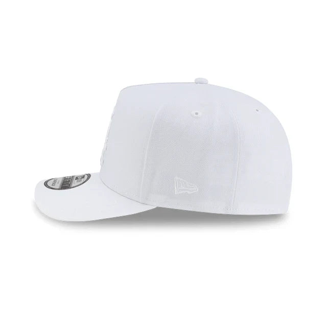 Chicago White Sox New Era White Team Logo A-Frame 9FIFTY Snapback Hat product image 4, provided for visual reference and