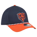 Navy/Orange Chicago Bears Rope M-Crown A-Frame 39THIRTY Flex Hat for Men product image 1, provided for visual reference and