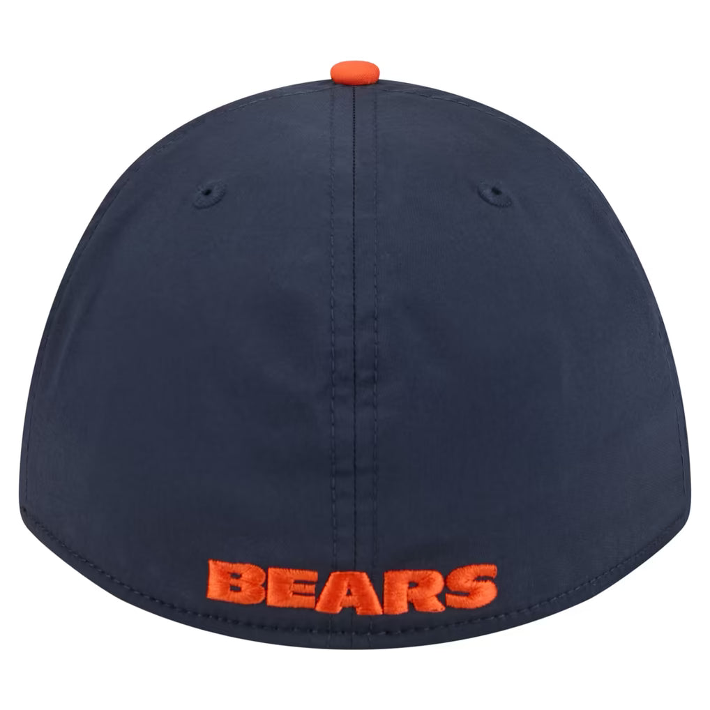Navy/Orange Chicago Bears Rope M-Crown A-Frame 39THIRTY Flex Hat for Men product image 4, provided for visual reference and