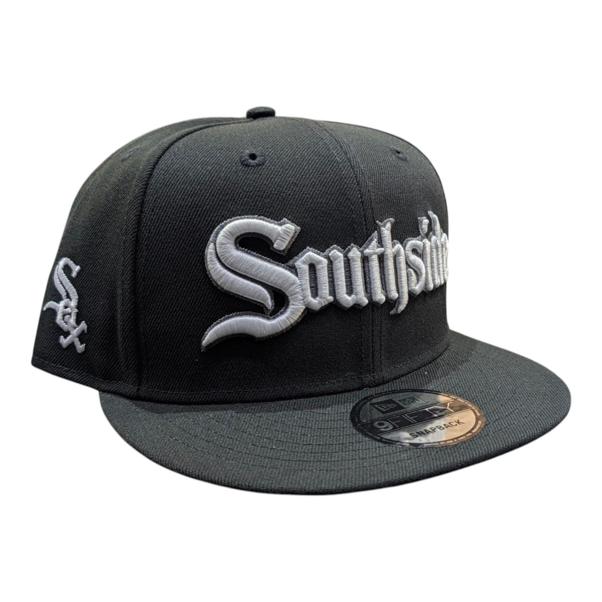 Chicago White Sox New Era City Connect Southside Black 9FIFTY Snapback Hat product image 1, provided for visual reference