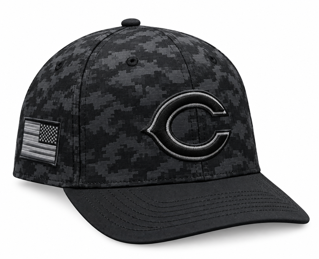 New Era Black Chicago Bears 2026 Salute To Service 9SEVENTY Adjustable Hat-C Logo for Men product image 1, provided for