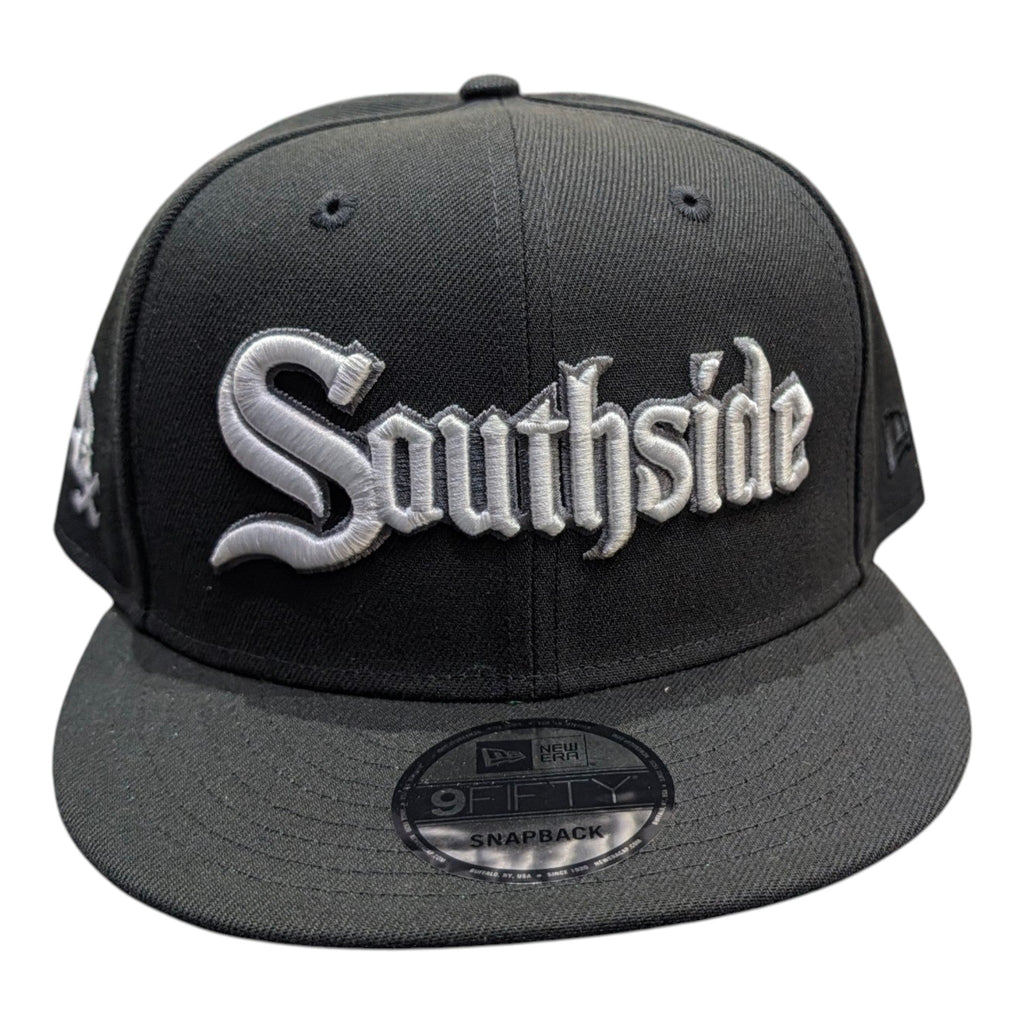 Chicago White Sox New Era City Connect Southside Black 9FIFTY Snapback Hat product image 2, provided for visual reference
