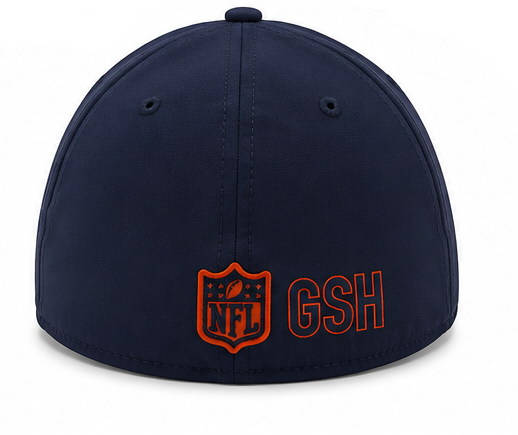 Chicago Bears New Era 2026 Sideline Alternate "B" 39THIRTY M-Crown Flex Fit Hat-Navy product image 3, provided for visual
