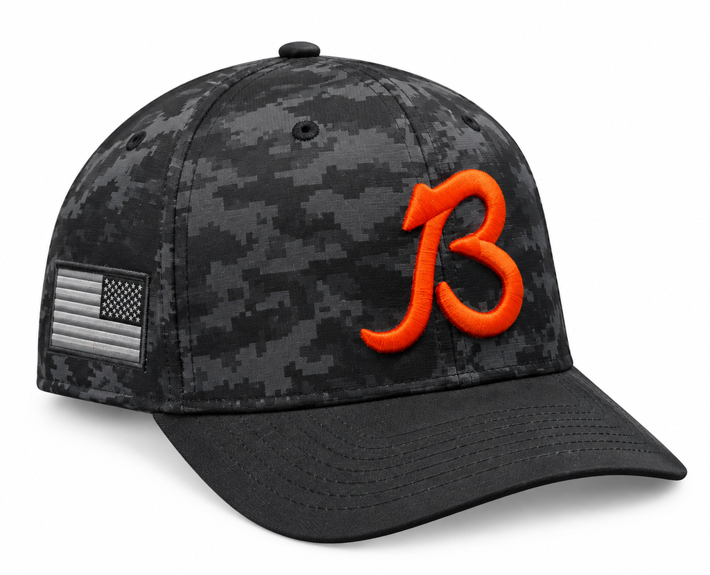 New Era Black Chicago Bears 2026 Salute To Service 9SEVENTY Adjustable Hat-B Logo for Men product image 1, provided for