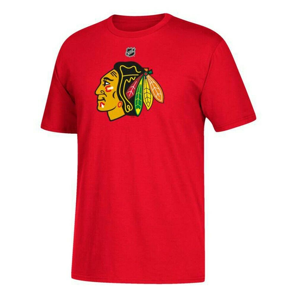 Chicago Blackhawks Duncan Keith adidas Red Name & Number T-Shirt for Men product image 2, provided for visual reference and