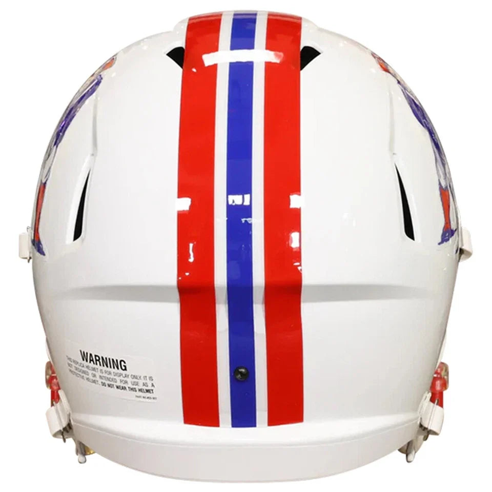 New England Patriots 1990-92 Throwback Full Size Replica Speed Helmet product image 3, provided for visual reference and