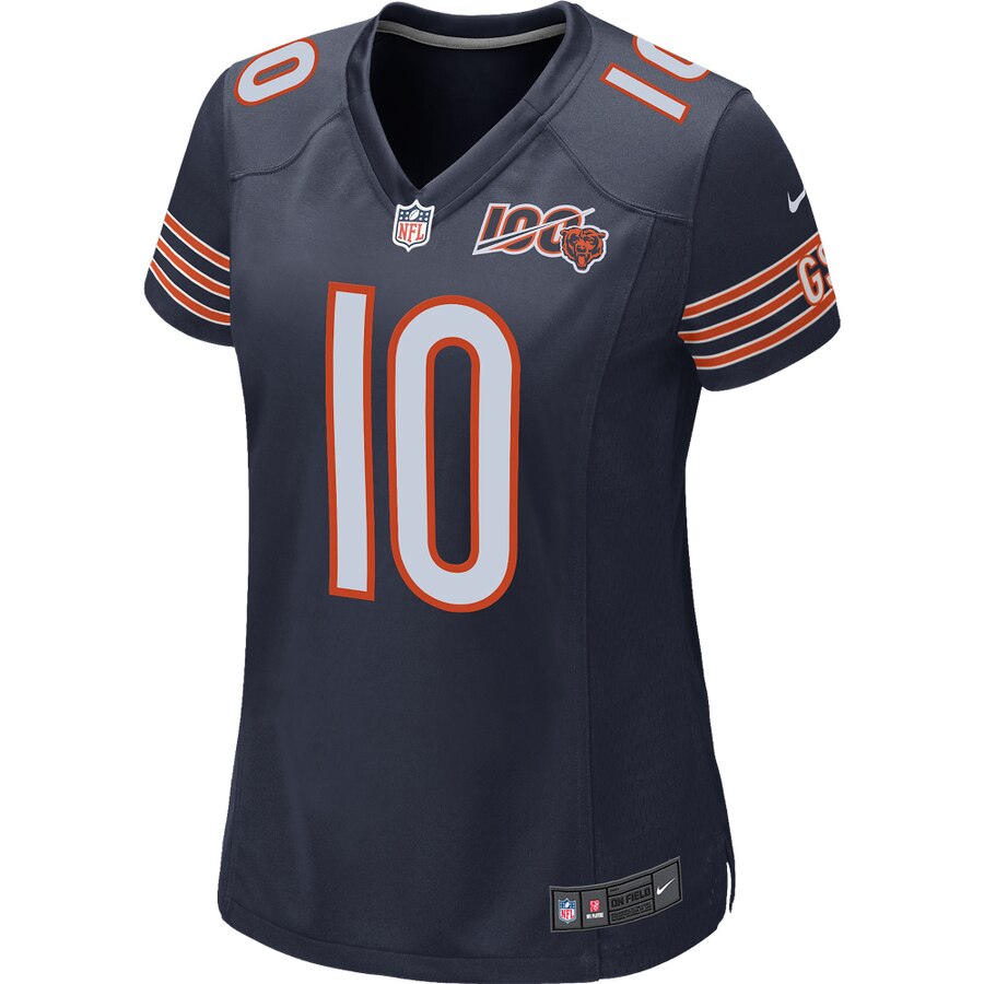 Chicago Bears Mitchell Trubisky Nike Navy 100th Season Game Jersey for Women product image 2, provided for visual reference