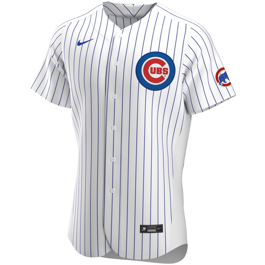 Chicago Cubs Nike White Home Authentic Official Team Jersey for Men product image 2, provided for visual reference and