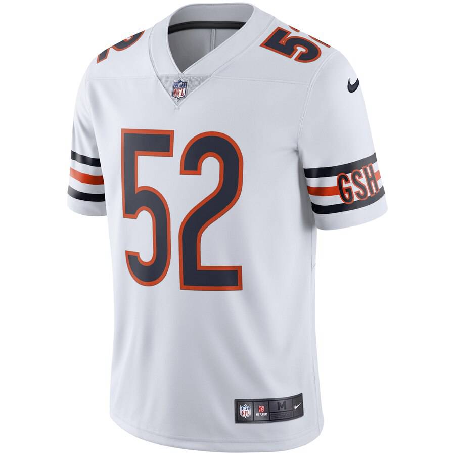 Chicago Bears Khalil Mack Nike White Vapor Limited Jersey for Men product image 3, provided for visual reference and product