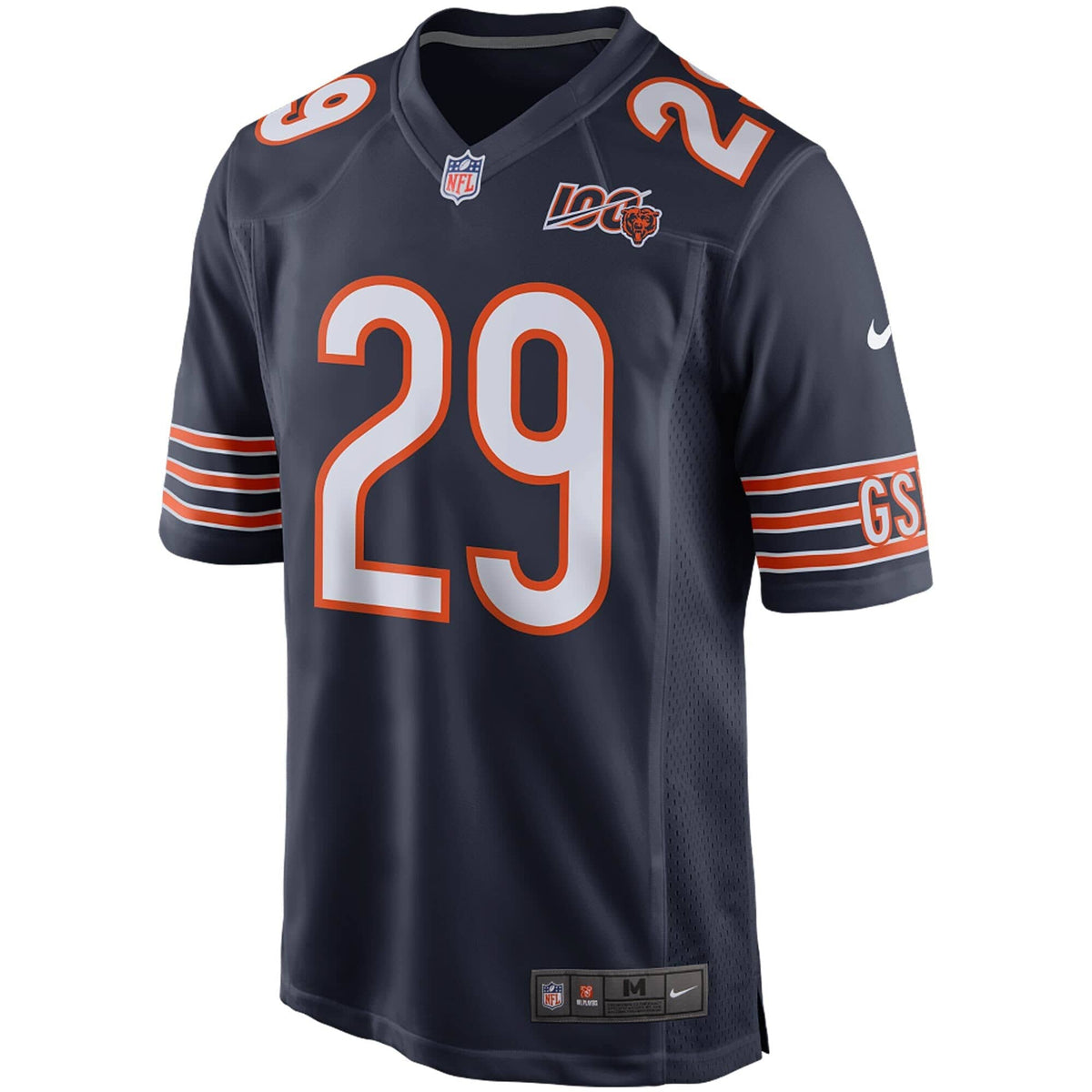 Chicago Bears Tarik Cohen Nike Navy 100th Season Game Jersey for Men product image 2, provided for visual reference and