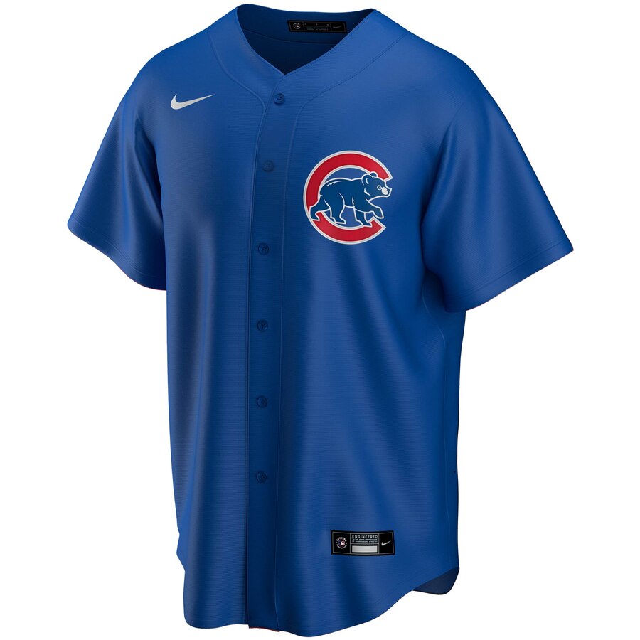 NIKE Men Chicago Cubs Royal Blue Alternate Replica Blank Jersey product image 2, provided for visual reference and product