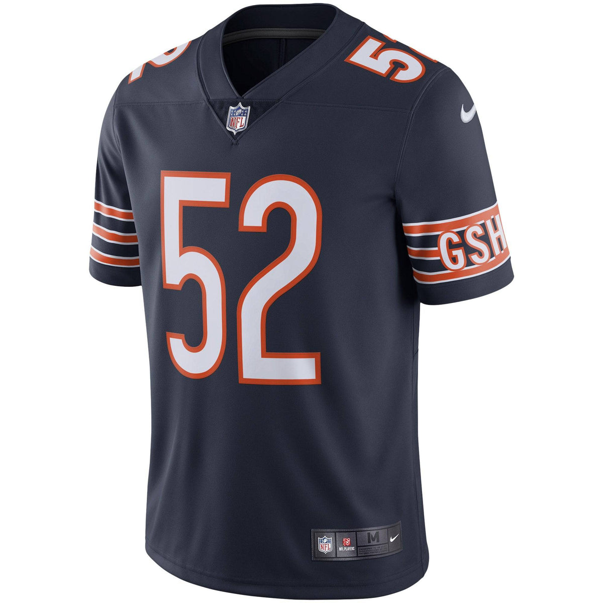 Chicago Bears Khalil Mack Nike Navy Vapor Limited Jersey for Men product image 2, provided for visual reference and product