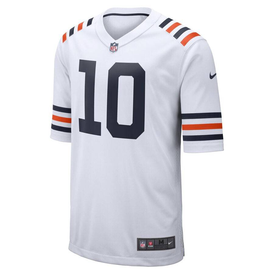 Chicago Bears Mitchell Trubisky Nike White Alternate Classic Game Jersey for Men product image 2, provided for visual