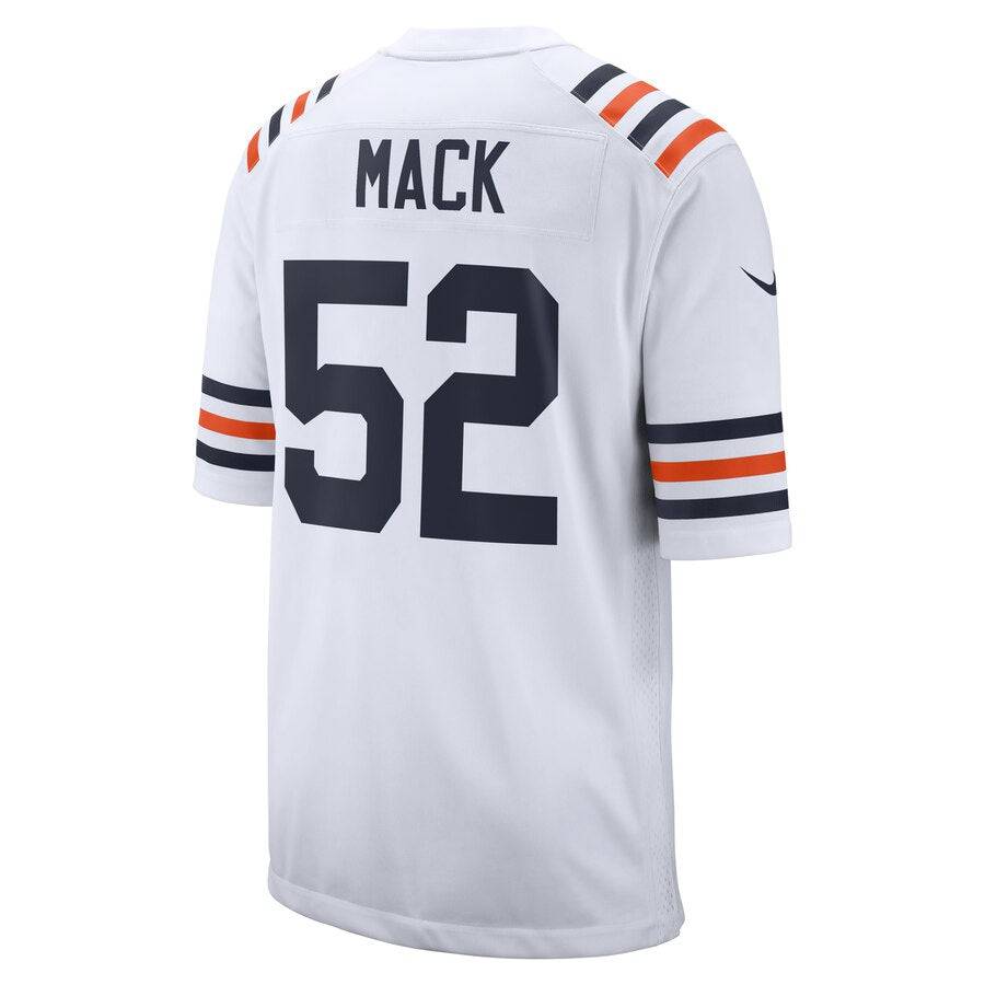 Chicago Bears Khalil Mack Nike White Alternate Classic Game Jersey for Men product image 3, provided for visual reference