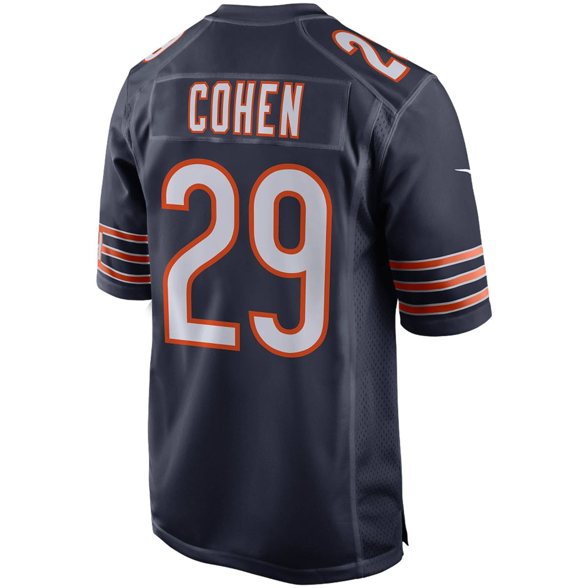 Chicago Bears Tarik Cohen Nike Navy 100th Season Game Jersey for Men product image 3, provided for visual reference and